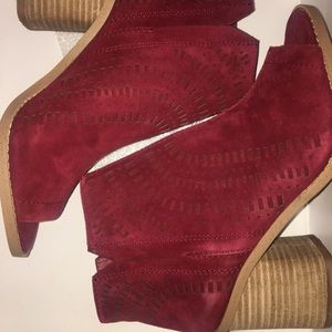 Burgundy booties- Vince Camuto